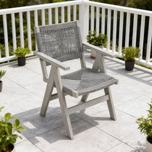 2 Piece HIPS All-Season Dining Chair Suitable For Garden Dinners & Versatile Outdoor Eating Spaces