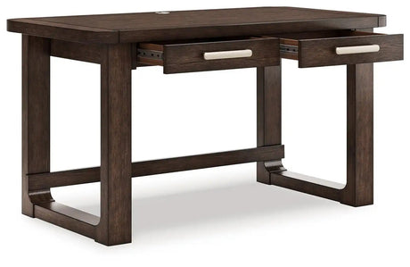 Breckington - Home Office Desk - Dark Brown - Best Buy Furniture