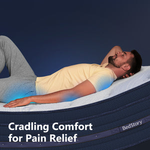 Bedstory Spine Align Pro 14" Twin Firm Pressure Relieving Cooling Hybrid Mattress