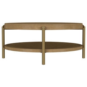 Benson - Round Table With Storage Shelf