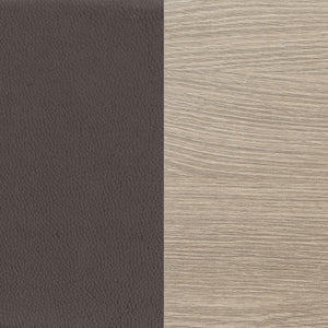 Staten - Upholstered Armless Accent Chair - Dark Brown