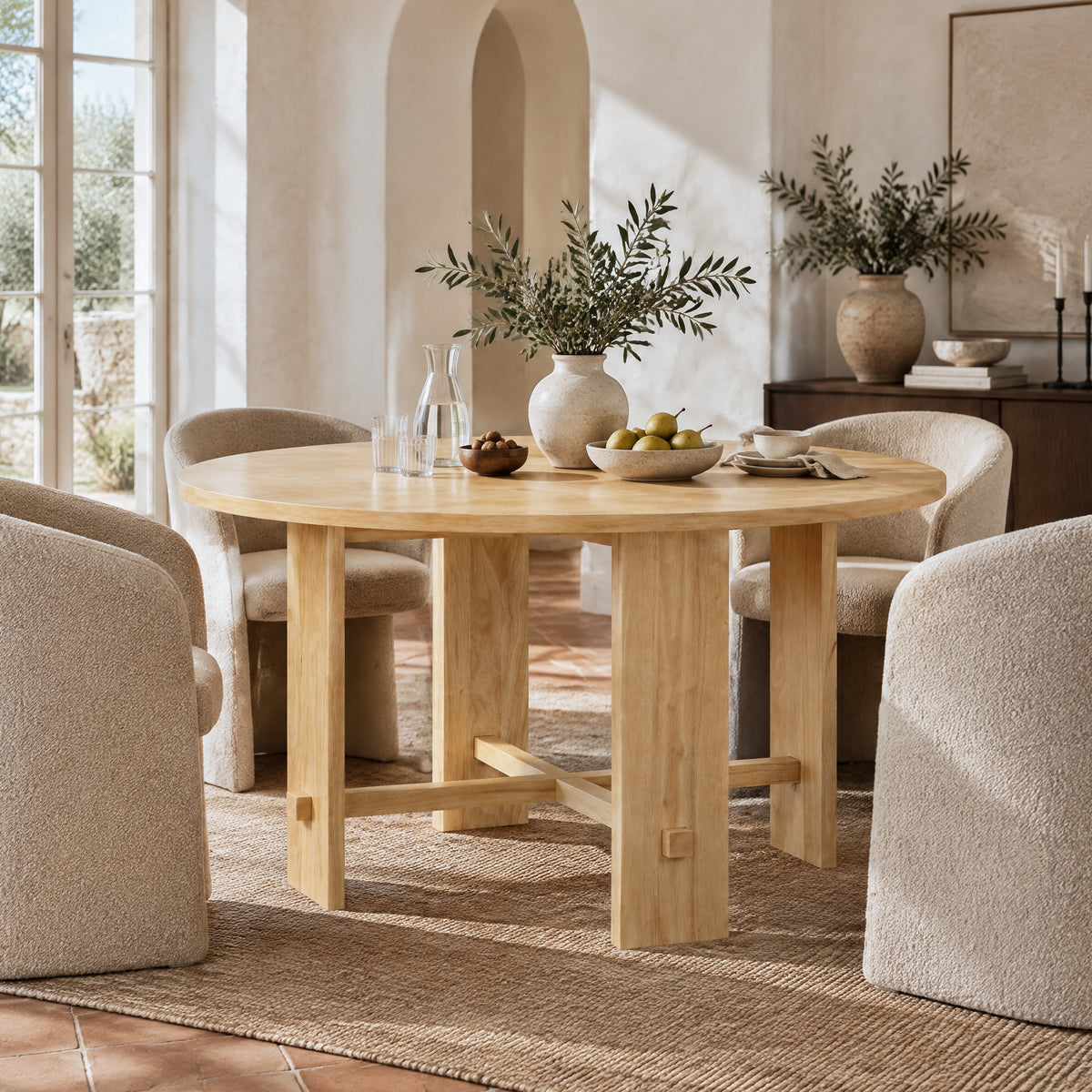 Indoor Solid Wood Dining Table