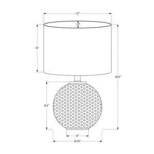Lighting, Table Lamp, Modern - Gray / Cream