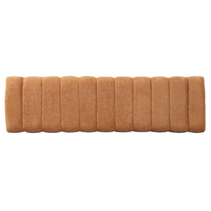 63-Inch Modern Minimalist Multi-Functional Boucle Bench in Orange