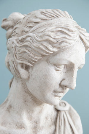 10x9x22" Bust Of Women In Magnesian