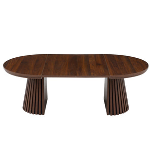 Oval Coffee Table For Living Room - Walnut