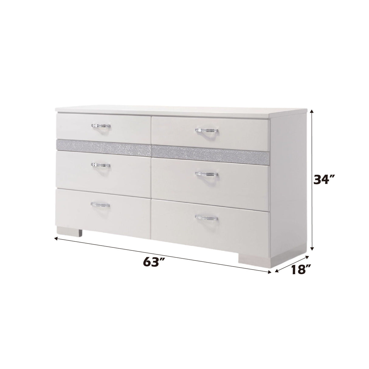 Naima II - Dresser - White - Best Buy Furniture