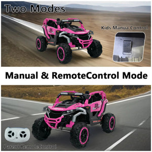 Ride On Kids Electric Truck With Remote Control, Front & Rear Suspension