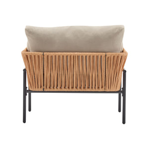 Rope Lounge Chair With Cushions For Modern Spaces
