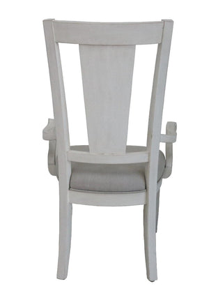 Katia - Arm Chair (Set of 2) - Light Gray / White - Best Buy Furniture