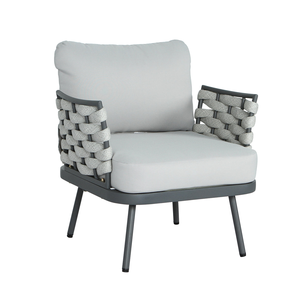 Mariano Steel 4-Pieces Conversation Set