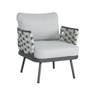 Mariano Steel 4-Pieces Conversation Set