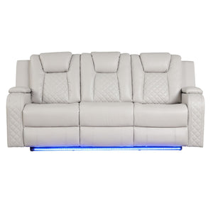 Benz - LED & Power Recliner With Adjustable Headrests And Ambient LED Lighting