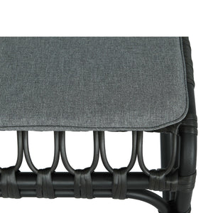 Outdoor Wicker Dining Chairs With Washable Cushion (Set of 2)