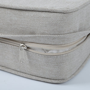 2 Pcs Set High Back Patio Chair Cushions in Beige