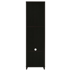 Media Tower With And Drawer With Adjustable Shelves Handles - Brown