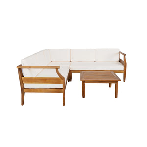 Aston 4-Piece Acacia Wood Sofa Set