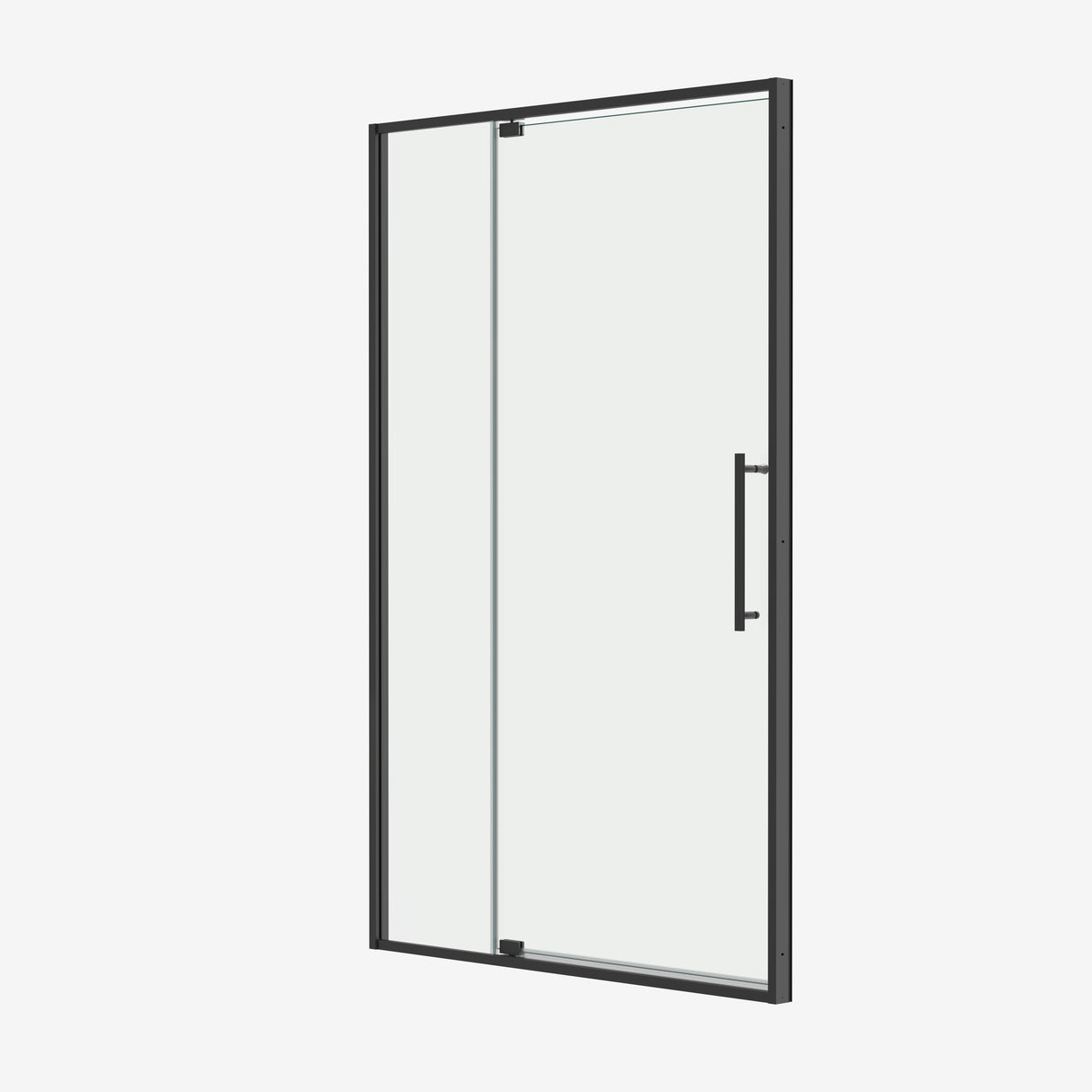 50-54"W x 74"H Pivot Shower Door with Matte Tempered Glass Finish