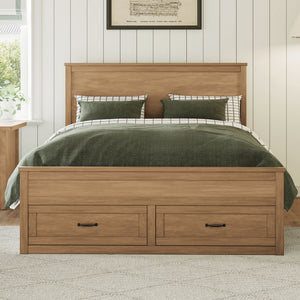 Modern Storage Platform Bed Frame With 6 Drawers