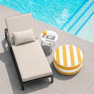 Outdoor Inflatable Ottoman 21"x21"x9"