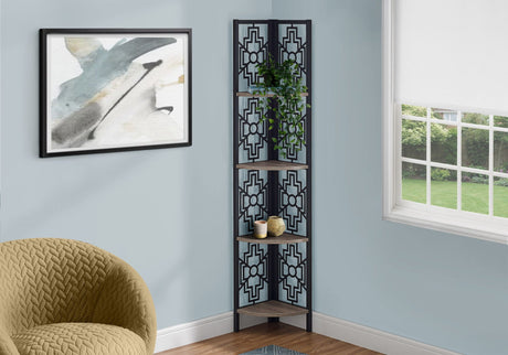 Bookshelf, Bookcase, Etagere, 4 Tier Corner, For Office, Transitional - Best Buy Furniture