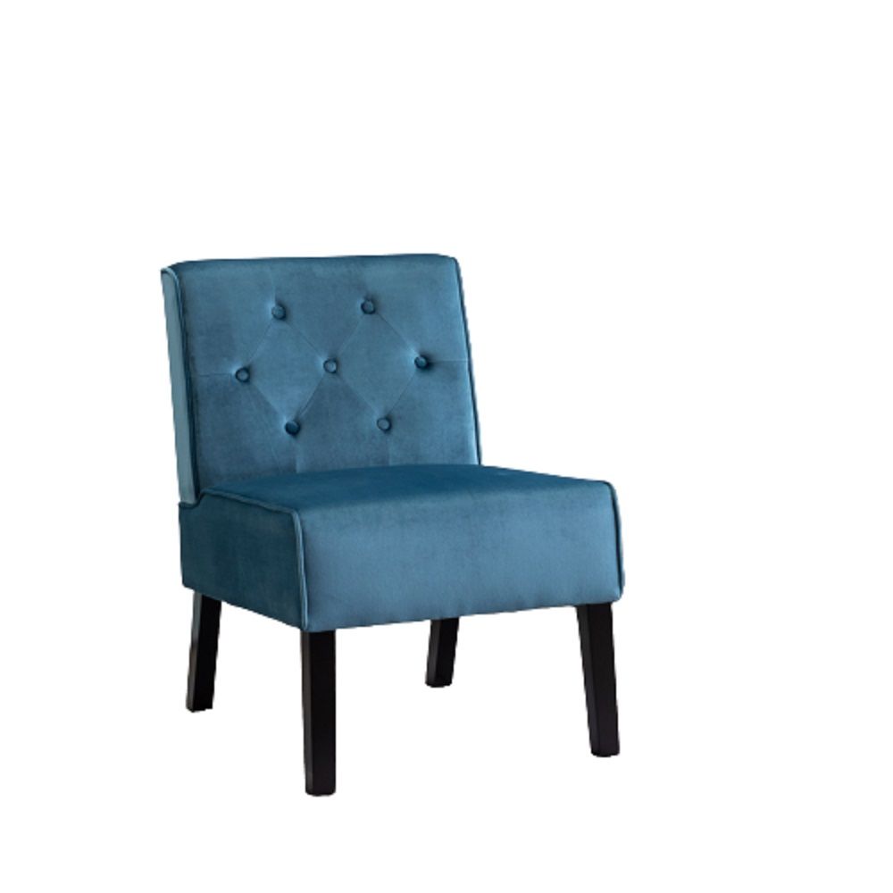 Reese - Living Room Armless Button Tufted Pattern Accent Chair (Set of 2)