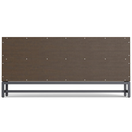 Banting - Low Wide Bookcase - Walnut Brown