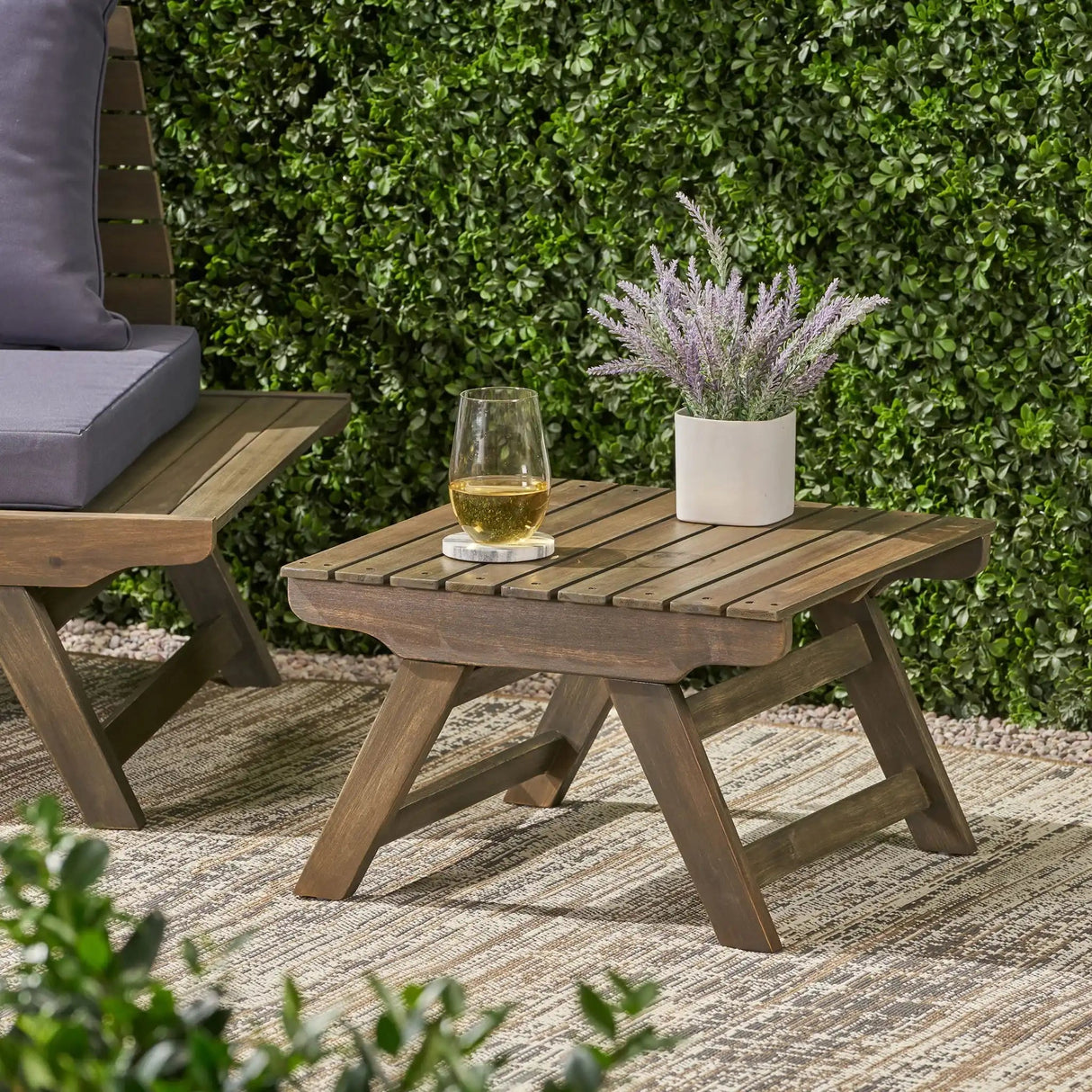 Sedona - Outdoor Side Table With Open Slat Design - Best Buy Furniture