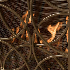 Thayer - Single Panel Iron Fireplace Screen With Geometric Design - Best Buy Furniture