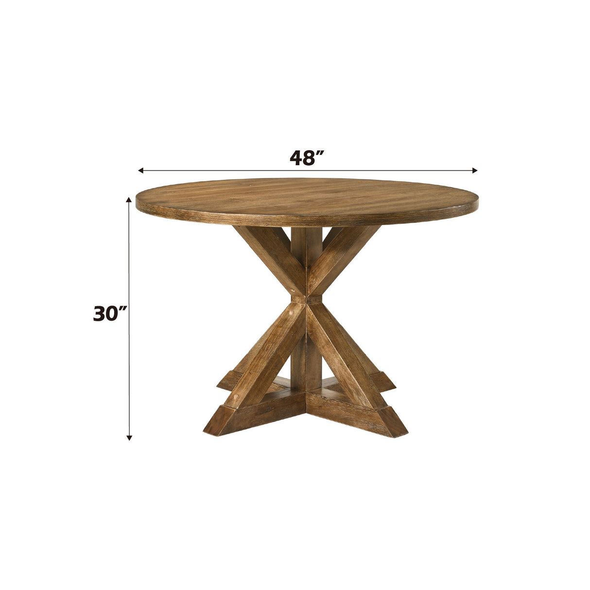 Wallace II - Weathered Dining Table - Oak - Best Buy Furniture