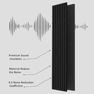 2 Pack Acoustic Solid Wood Wall Panels