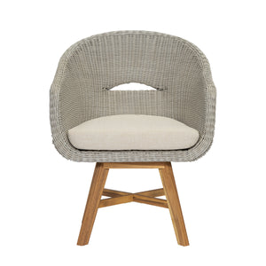 Outdoor Dining Arm Chair with Cushion, Set of 2
