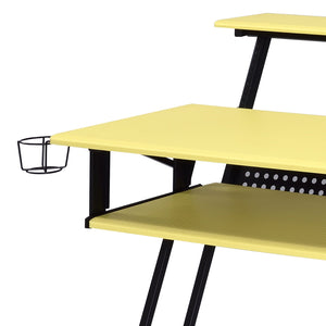 Suitor - Music Recording Studio Desk - Black / Yellow - Best Buy Furniture