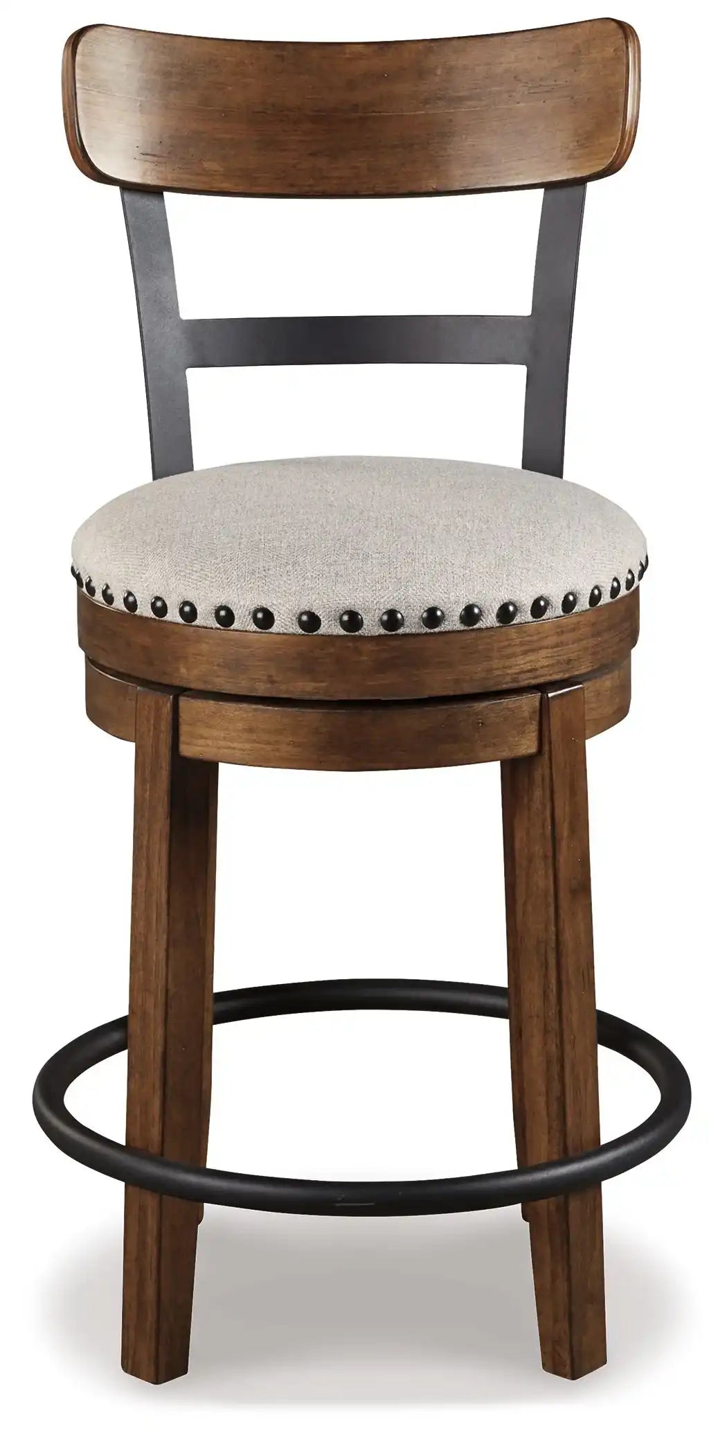 Valebeck - Full Back Swivel Stool - Best Buy Furniture