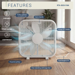20 Inch Box Fan