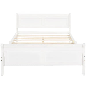 Platform Bed Frame Mattress Foundation Sleigh Bed With Headboard / Footboard / Wood Slat Suppor