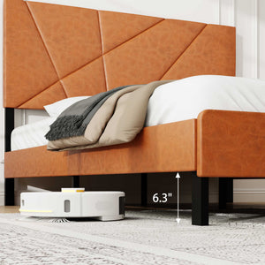 Vintage Under Bed Storage And Square Platform Design
