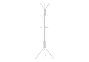 Coat Rack, Hall Tree, Free Standing, Hanging Bar, 6 Hooks, Entryway, Contemporary & Modern