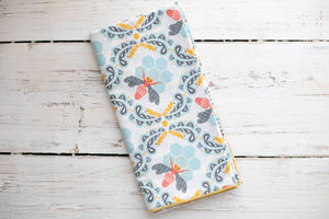 Honey Bee Cloth Napkins, Set of Four