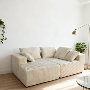 Corner Combination Sofa Sectional Couch With Soft Fabric
