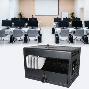 16 Bay Charging Cabinet For Laptop book, Locking Charging Station