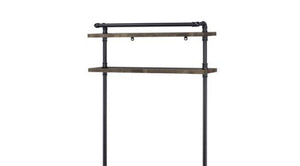 Ensata - Rustic Writing Desk - Black / Oak - Best Buy Furniture
