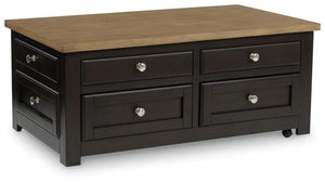 Drazmine - Lift Top Cocktail Table - Brown - Best Buy Furniture