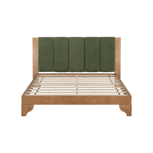 Premium Pine Wood Queen Bed Frame with Headboard