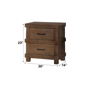 Adams - Antique Nightstand - Oak - Best Buy Furniture