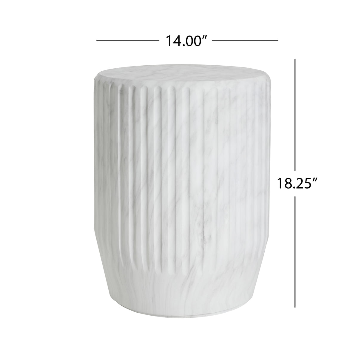 Outdoor Cicci Carved Side Table