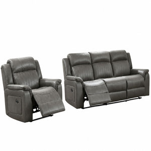 Contemporary Living Room Set, Horizontal And Vertical Tufting