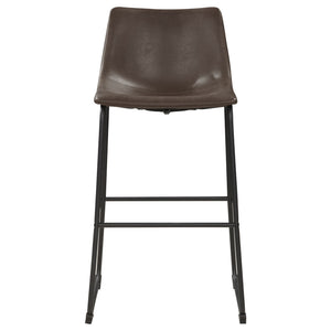 Armless Bar Stool (Set of 2) - Brown