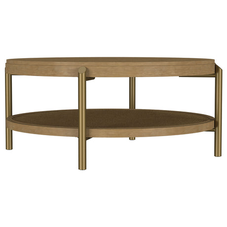 Benson - Round Table With Storage Shelf