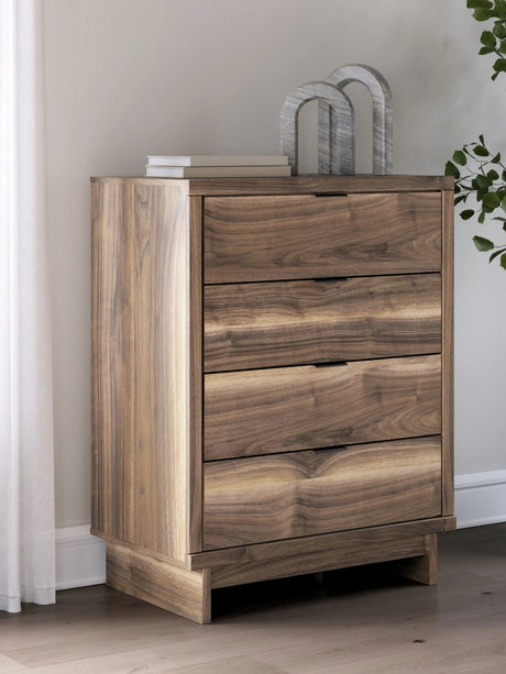 Chirason - Four Drawer Chest - Brown - Best Buy Furniture